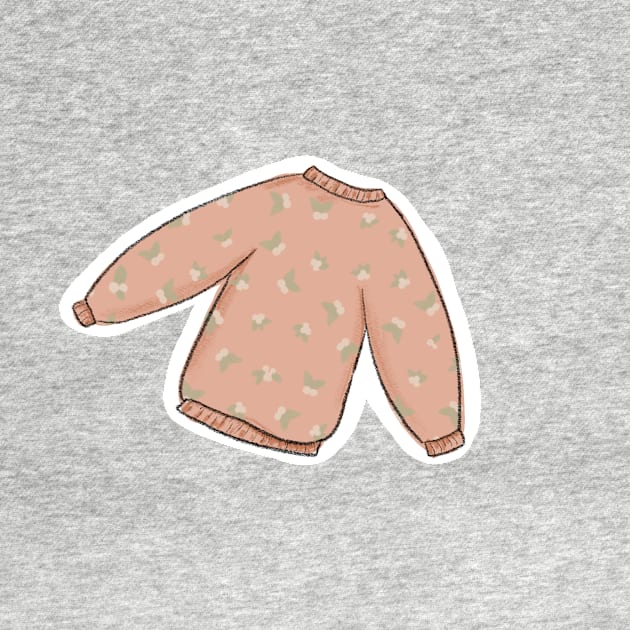 Cozy Sweater Pastel Illustration by emmalouvideos